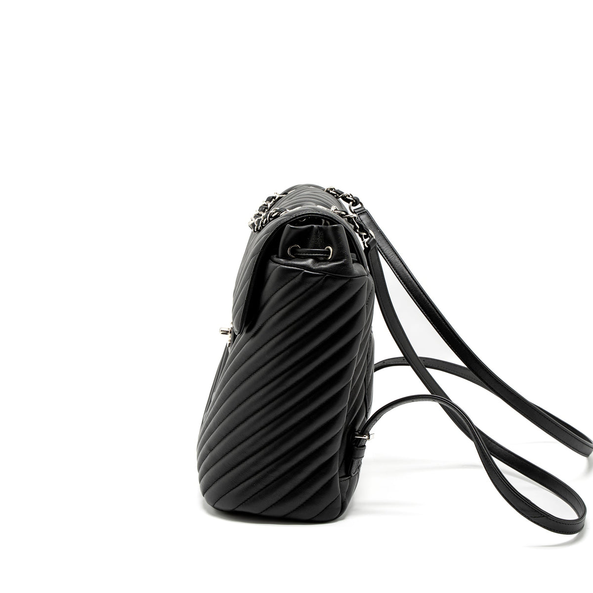 URBAN SPIRIT BACKPACK CHEVRON CALFSKIN BLACK SHW