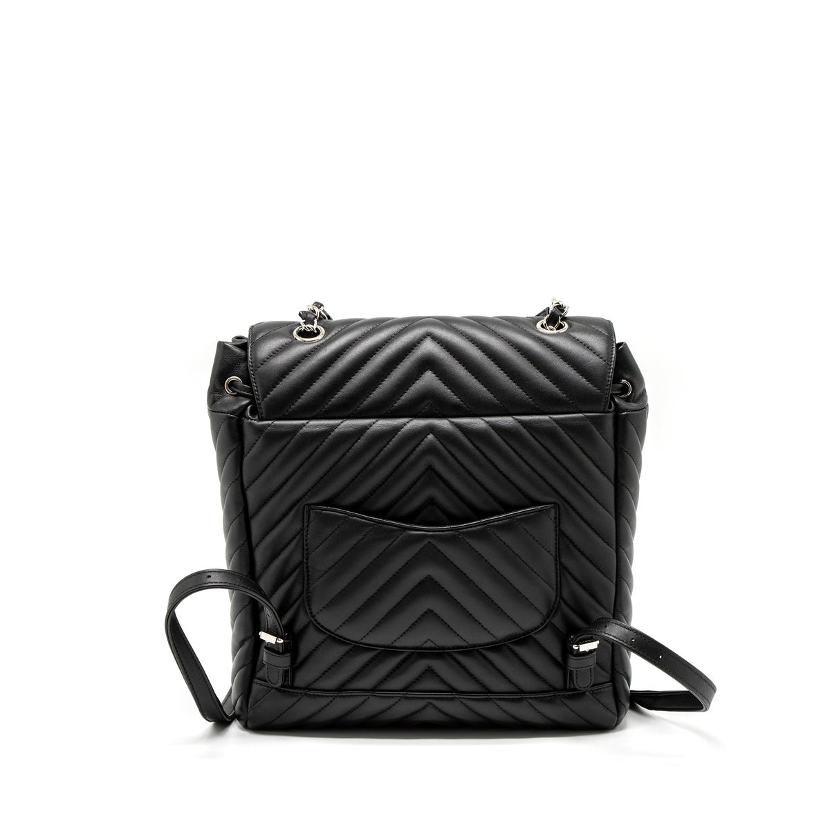 URBAN SPIRIT BACKPACK CHEVRON CALFSKIN BLACK SHW