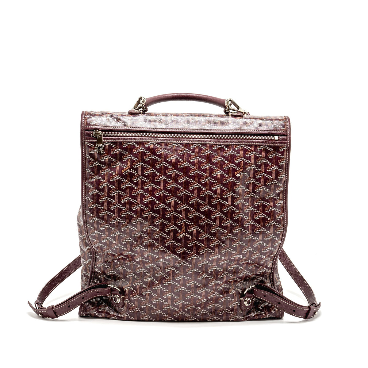 SAINT LEGER BACKPACK GOYARDINE CANVAS BURGUNDY SHW
