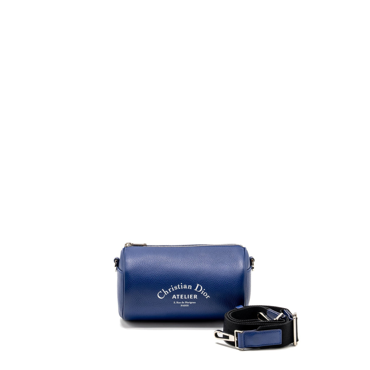 ATELIER ROLLER MESSENGER BAG CALFSKIN NAVY SHW
