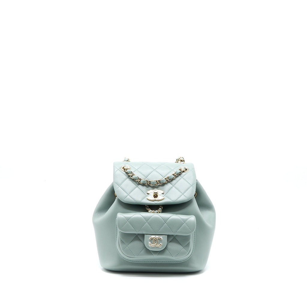 23C DUMA MINI BACKPACK CALFSKIN LIGHT GREY LGHW (MICROCHIP)