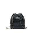 GABRIELLE BACKPACK AGED CALFSKIN/ SMOOTH CALFSKIN BLACK RUTHENIUM HARDWARE