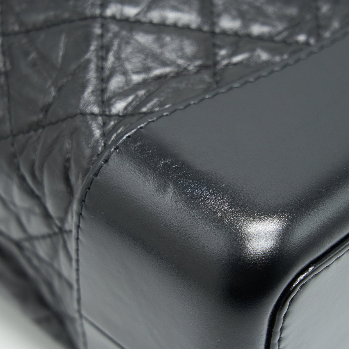 GABRIELLE BACKPACK AGED CALFSKIN/ SMOOTH CALFSKIN BLACK RUTHENIUM HARDWARE