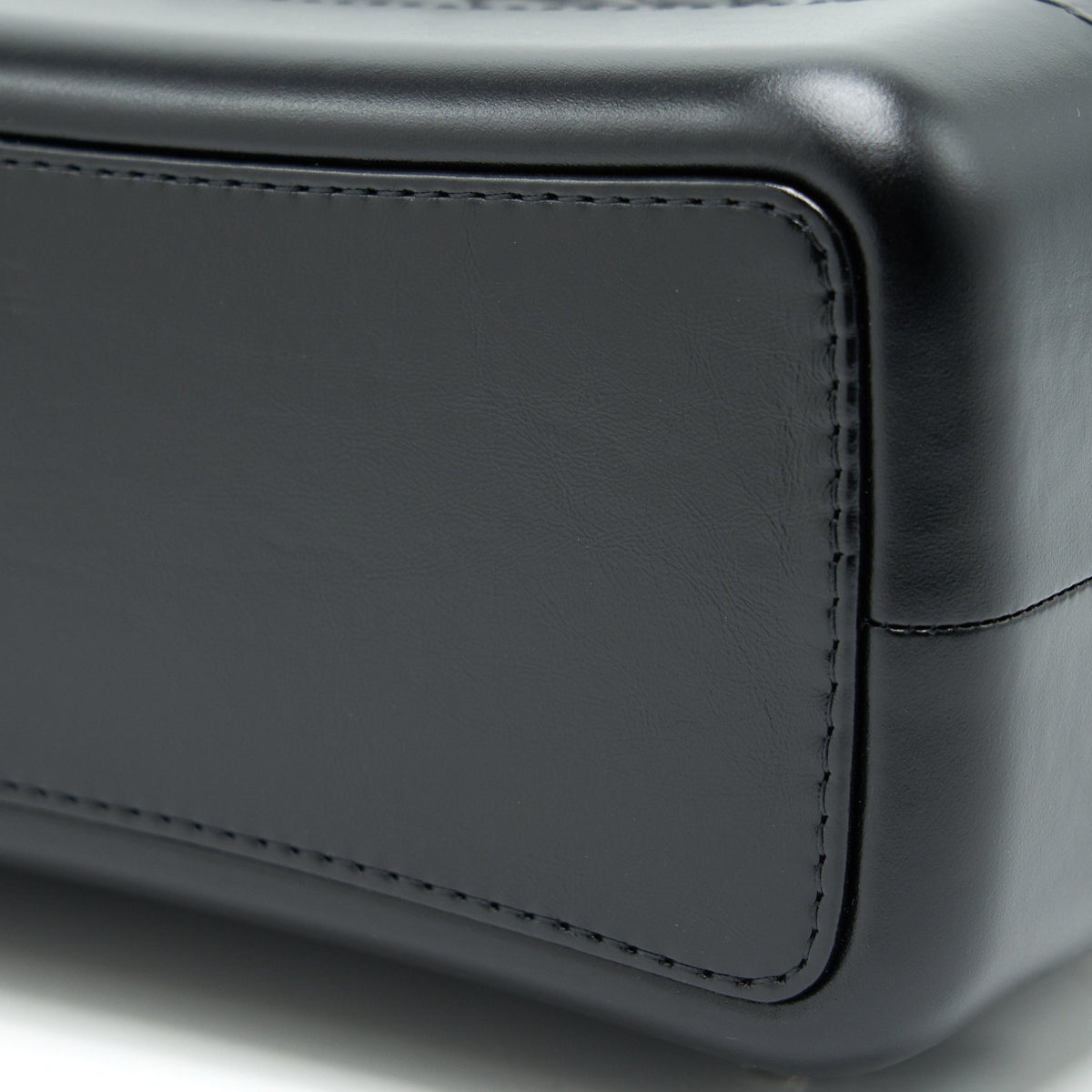 GABRIELLE BACKPACK AGED CALFSKIN/ SMOOTH CALFSKIN BLACK RUTHENIUM HARDWARE